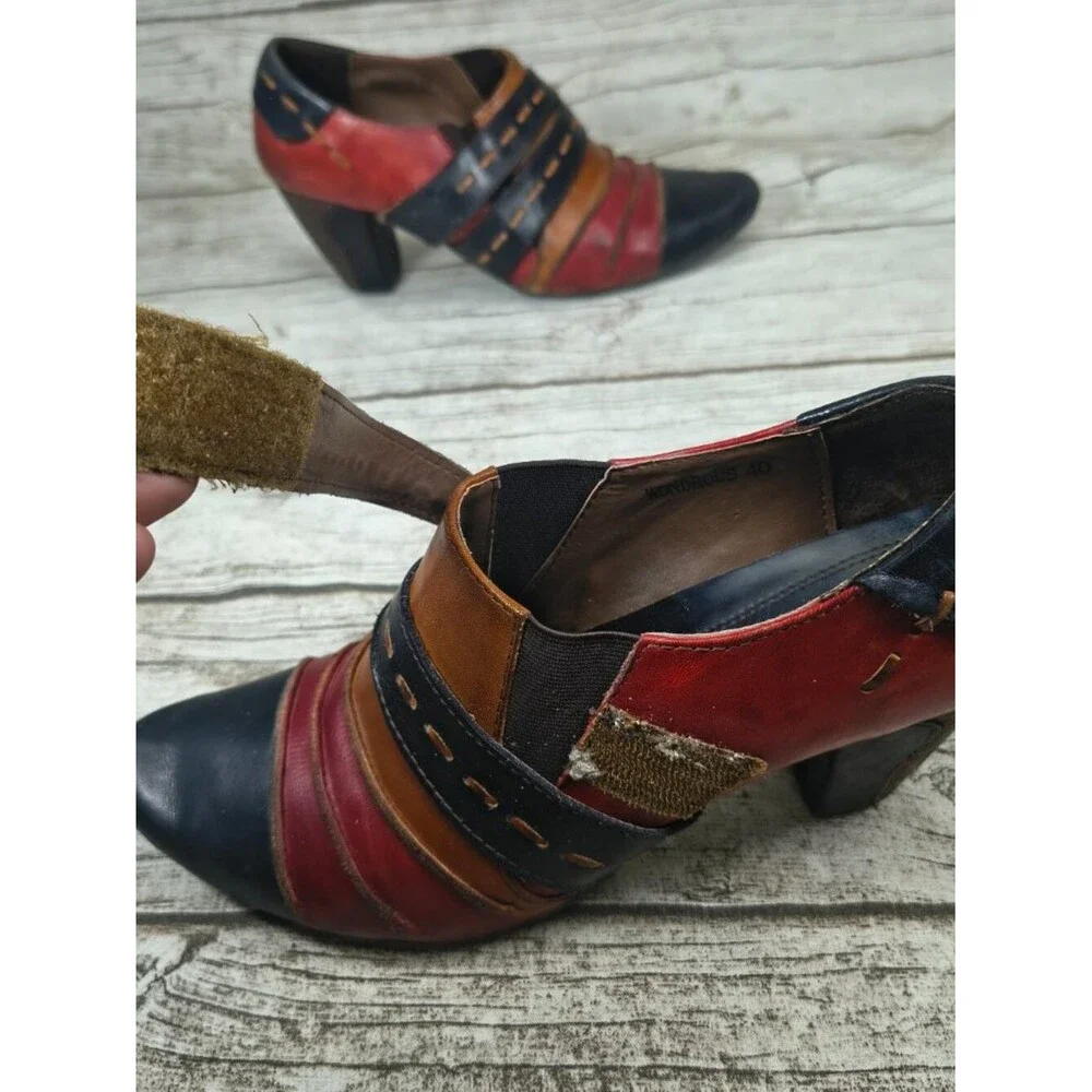 L'Artiste Spring Step Colorful Pumps Boho Chic Wonderous Size 40